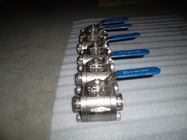 NPT Ends Connection Forged F316 Three Piece Ball Valve