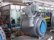 Flanged Forged Trunnion Side Entry Ball Valve With Electric Actuator