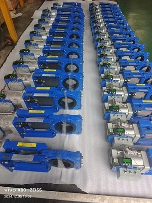 Carbon Steel Body Material Stainless Steel Knife Gate Valve Designed According to JIS Standard