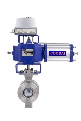 Corrosion-Resistant Materials Segment Ball Valve With Flange Connection And PTFE Seat