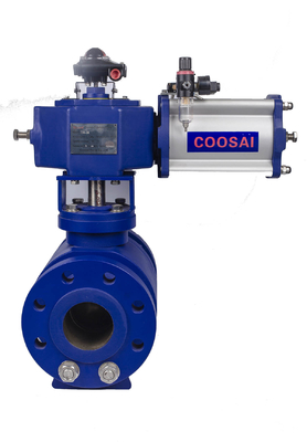 O Shaped Trunnion Type Pneumatic Actuator Ball Valve