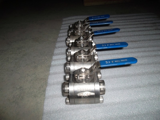 SW Ends Connection F316 Three Piece Forged Ball Valve