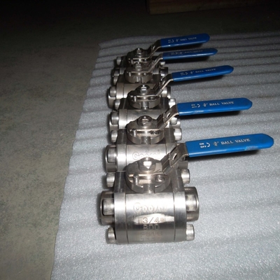 SW Ends Connection F316 Three Piece Forged Ball Valve