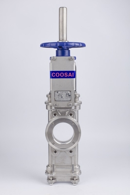 Butt Weld Connection Type Knife Gate Valve With Double Acting Pneumatic