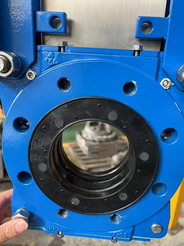 2-48 Inches Knife Gate Valve Manual Operation Alloy Steel Body for Power Generation Plant
