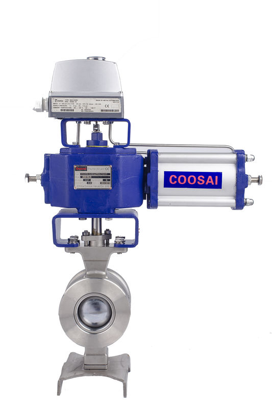 Temperature Range -20C To 200C Segment Ball Valve 1''-10'' DN25-DN250 for Pulp Paper/Pharmacy/Beverage Food