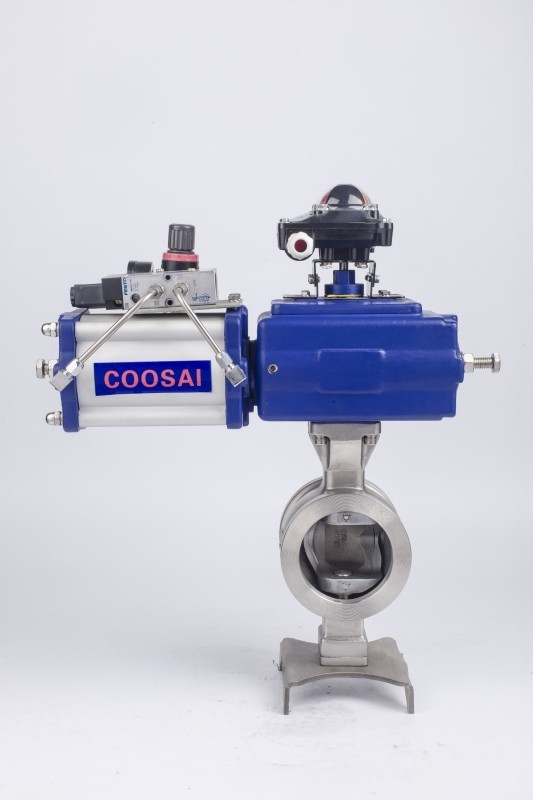 Manual Operation Segment Ball Valve with Cast Steel Body for Competition