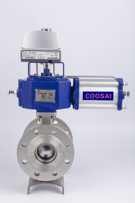 Abrasion Resistant V Notch Ball Valve For Automatic Process Industry